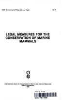 Legal measures for the conservation of marine mammals