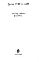 Poetry 1945 to 1980