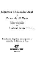 Sigüenza y el mirador azul y prosas de El Ibero