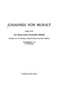 Johannes von Muralt, 1645-1733