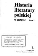 Historia literatury polskiej w zarysie