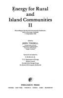 Energy for rural and island communities, II