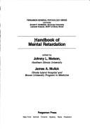 Handbook of mental retardation