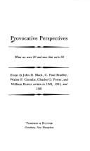 Provocative perspectives