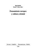 Pensamiento europeo y cultura colonial