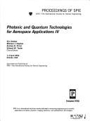 Photonic and quantum technologies for aerospace applications IV