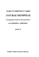 Marcus Terentius Varro Saturae Menippeae