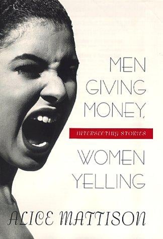 Men giving money, women yelling