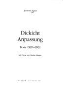 Dickicht Anpassung: Texte 1995 - 2001