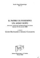 Il papiro di Posidippo un anno dopo