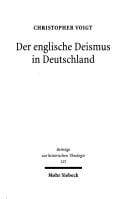 Der englische Deismus in Deutschland: eine Studie zur Rezeption englisch-deistischer Literatur in deutschen Zeitschriften und Kompendien des 18. Jahrhunderts