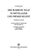 Der russische Staatim Mittelalter und früher Neuzeit