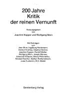 200 Jahre Kritik der reinen Vernunft