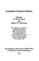 Canadian nuclear policies