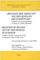 Religion der Vernunft aus den Quellen des Judentums