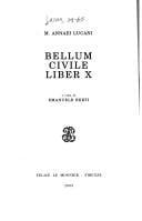 M. Annaei Lucani Bellum civile liber 10
