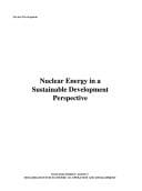 Nuclear energy in a sustainable development perspective