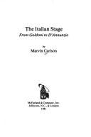 The Italian stage from Goldoni to D'Annunzio