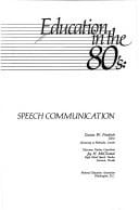 Education in the 80's--speech communication