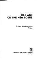 Old age on the new scene
