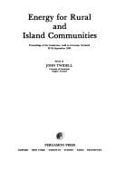 Energy for rural and island communities