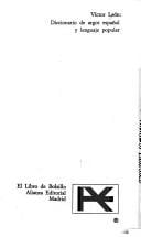 Diccionario de argot español y lenguaje popular