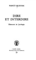 Dire et interdire