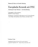 Europäische Keramik seit 1950