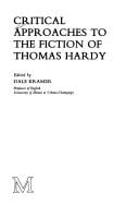 Critical approaches to the fiction of Thomas Hardy