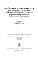 Die Österreichische Literatur: Ihr Profil an der Wende vom 18. zum 19. Jahrhundert (1750-1830) (German Edition)