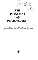 The President as policymaker