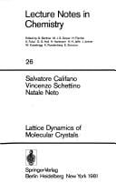Lattice dynamics of molecular crystals