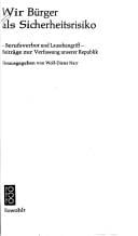 Wir Bürger als Sicherheitsrisiko