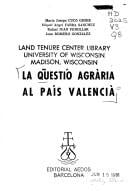 La Qüestió agrària al País Valencià