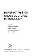 Perspectives on cross-cultural psychology