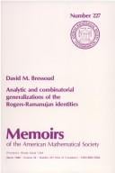Analytic and combinatorial generalizations of the Rogers-Ramanujan identities