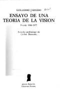 Ensayo de una teoria de la visión