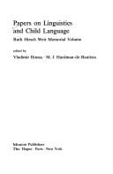 Papers on linguistics and child language