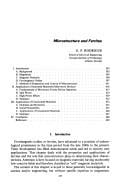 Properties and microstructure