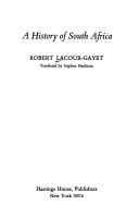 Histoire de l'Afrique du Sud