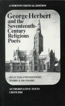 George Herbert and the seventeenth-century religious poets