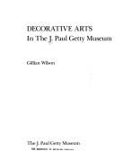 Decorative arts in the J. Paul Getty Museum