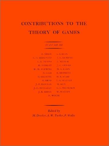 Contributions to the Theory of Games, Vol. III (Annals of Mathematics Studies)