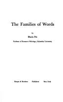 The families of words