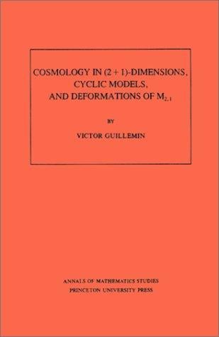 Cosmology in (2+1)- dimensions, cyclic models, and deformations of M2,1