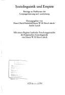 Soziolinguistik und Empirie