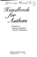 Handbook for authors of papers in American Chemical Society publications