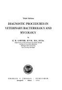 Diagnostic procedures in veterinary bacteriology and mycology