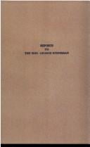 Reports to the Hon. George Stoneman, Governor of California