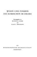 Wesen und Formen des Komischen im Drama
